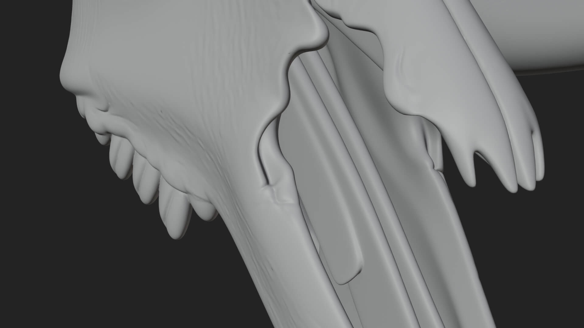 Ram Skull Wall Mount Design 9 3D Print Model 3D Model