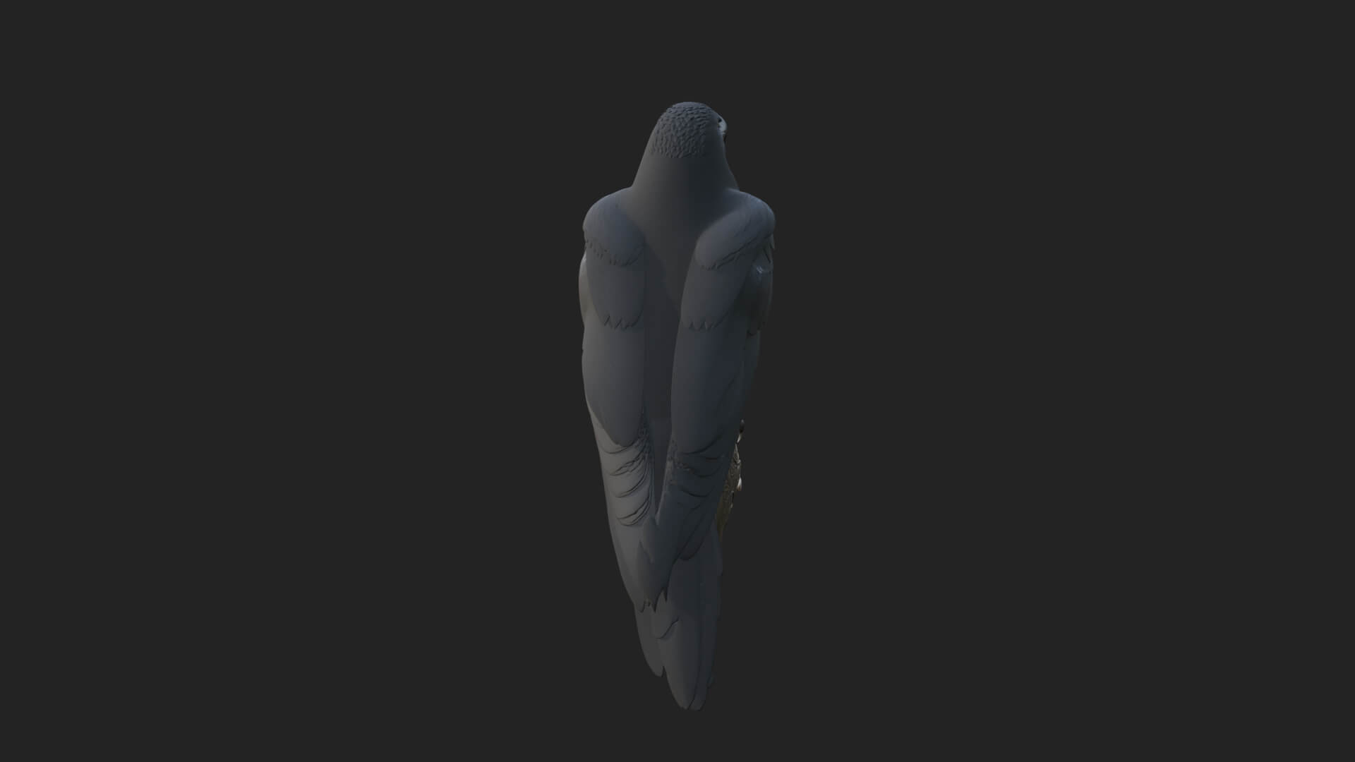 Raven on Skull Statue Design 3 3D Print Model 3D Model