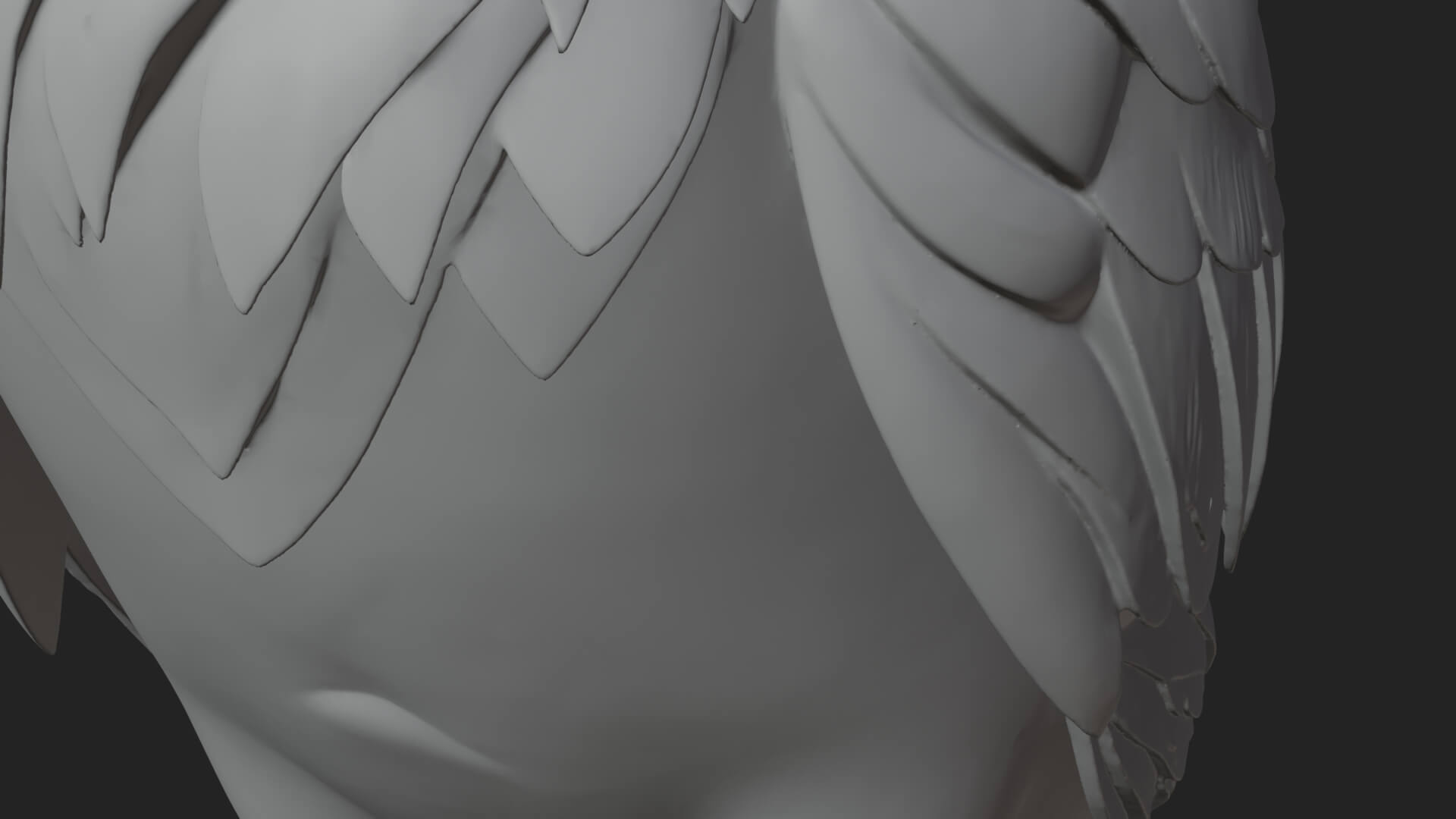 Raven on Skull Statue Design 3 3D Print Model 3D Model