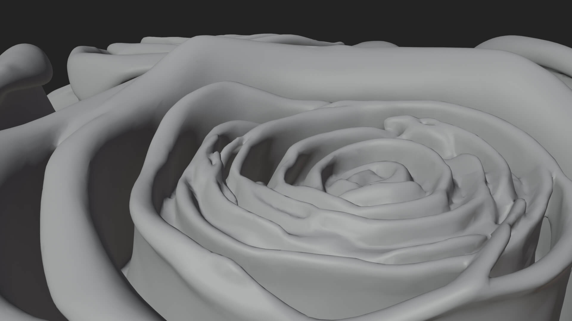 Red Rose Flower Bouquet Ornament Design 1 3D Print Model 3D Model