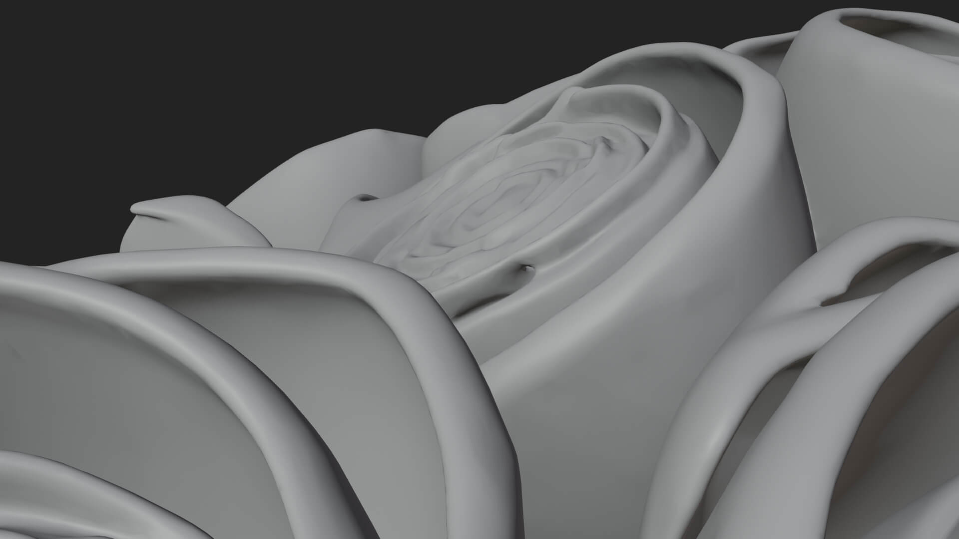 Red Rose Flower Bouquet Ornament Design 3 3D Print Model 3D Model