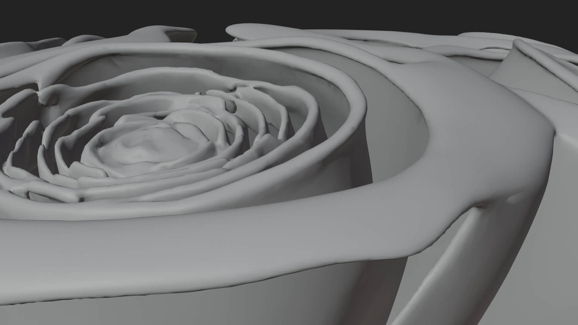 Red Rose Flower Bouquet Ornament Design 7 3D Print Model 3D Model