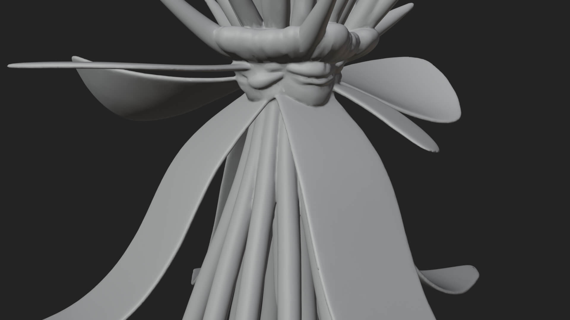 Red Rose Flower Bouquet Ornament Design 7 3D Print Model 3D Model