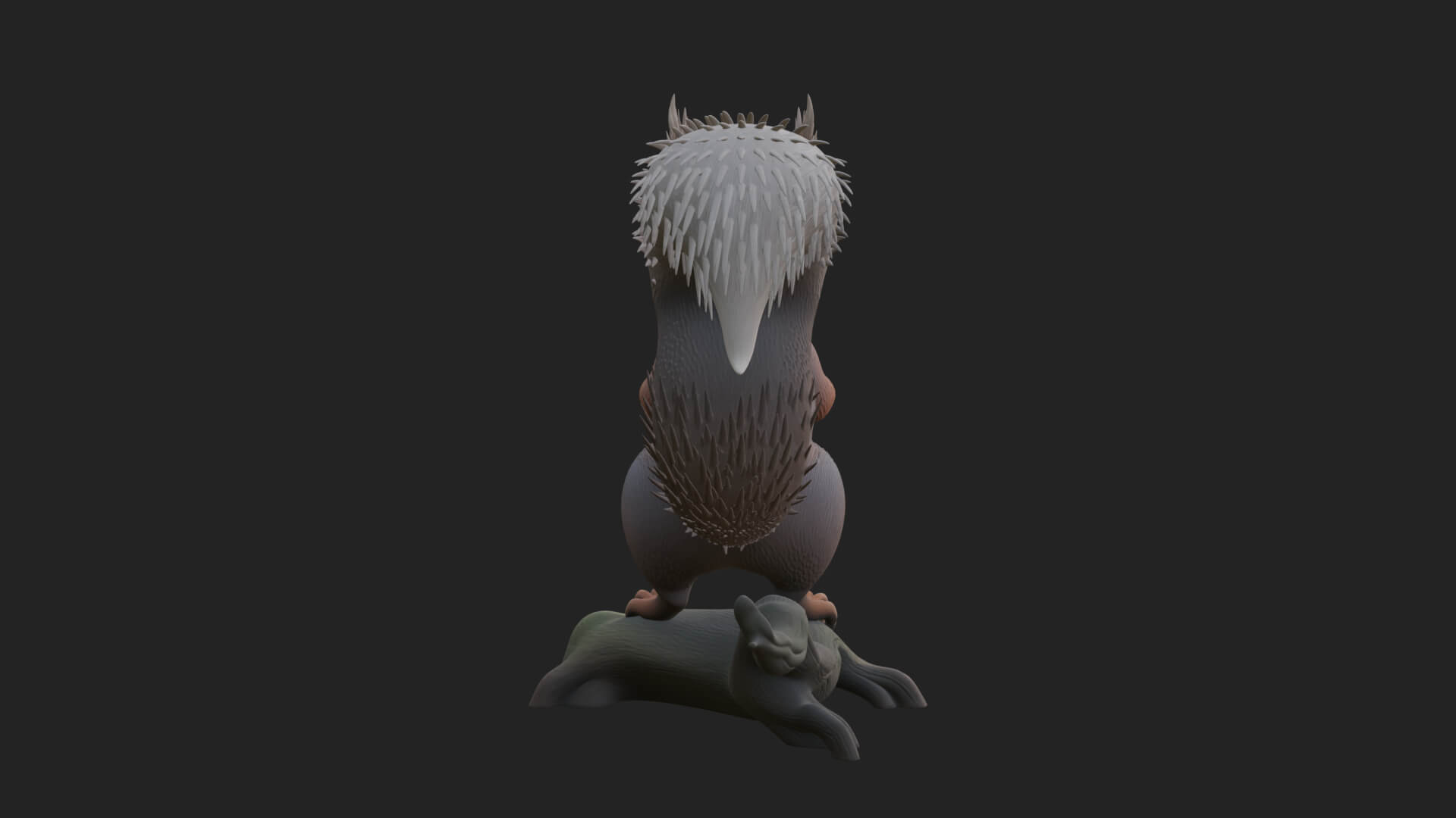 Red Squirrel Animal Statue Design 1 3D Print Model 3D Model