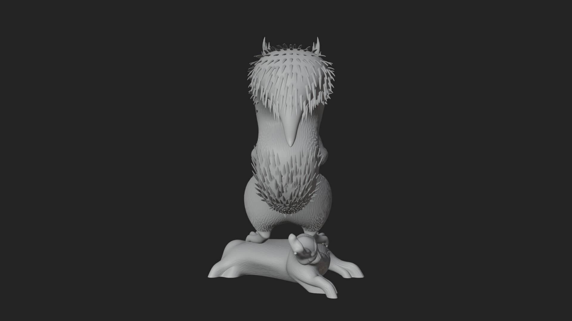 Red Squirrel Animal Statue Design 1 3D Print Model 3D Model