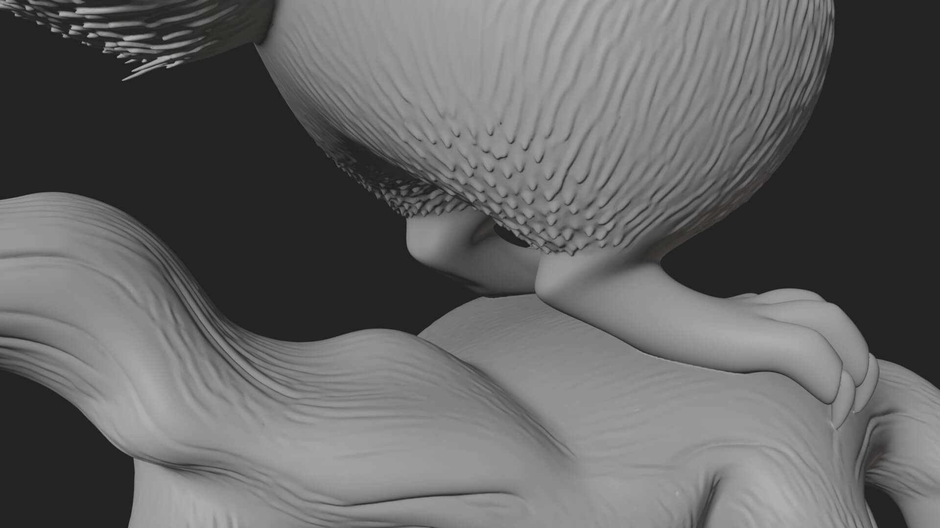 Red Squirrel Animal Statue Design 1 3D Print Model 3D Model