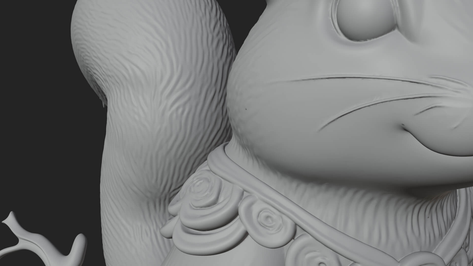 Red Squirrel Animal Statue Design 3 3D Print Model 3D Model