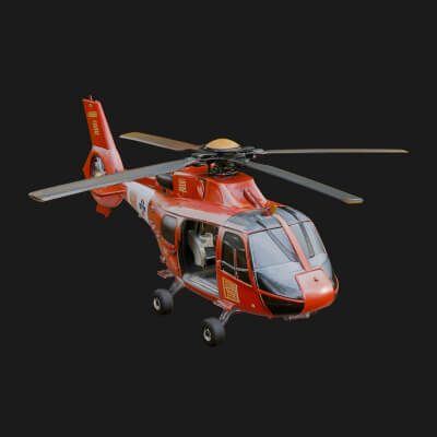 Rescue Helicopter Model Design 5 3D Print Model