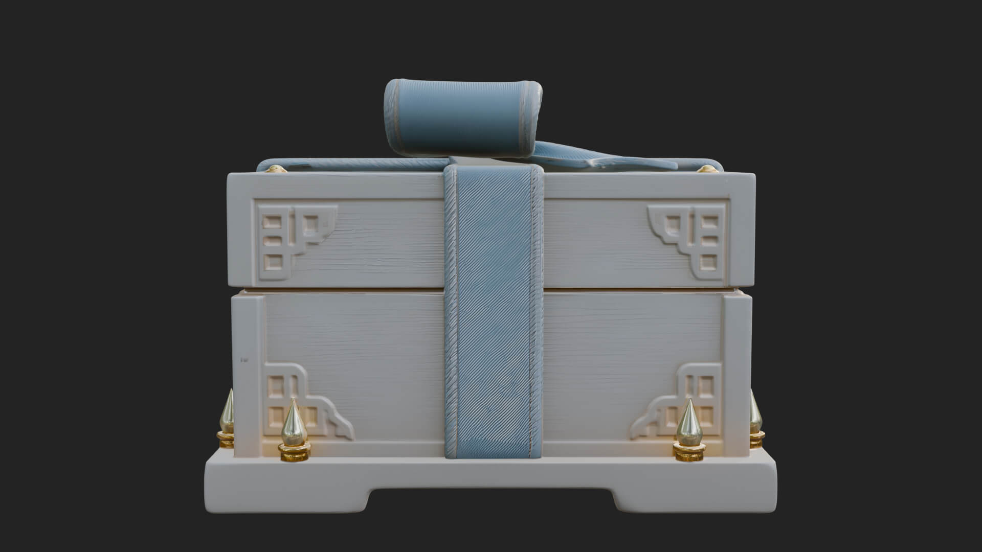 Ribbon Gift Box Ornament Design 2 3D Print Model 3D Model