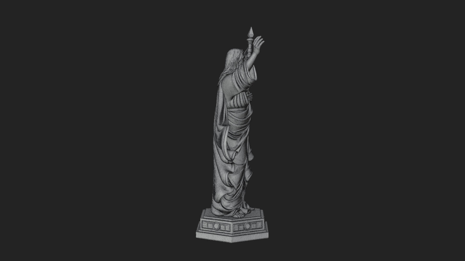 Risen Christ with Banner Statue Design 2 3D Print Model 3D Model