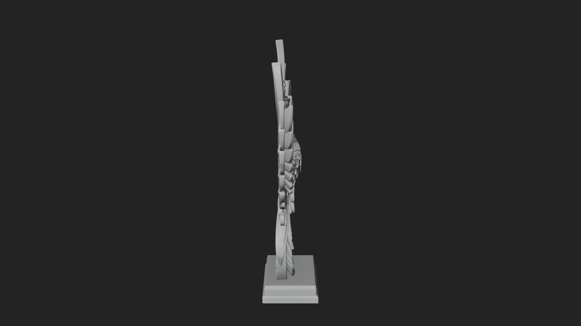 Rising Phoenix Bird Statue Design 10 3D Print Model 3D Model
