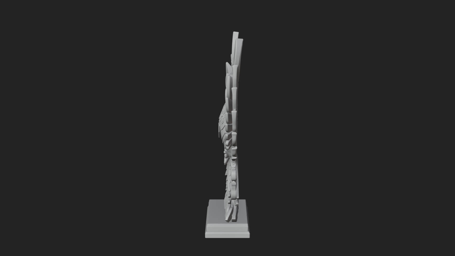 Rising Phoenix Bird Statue Design 10 3D Print Model 3D Model