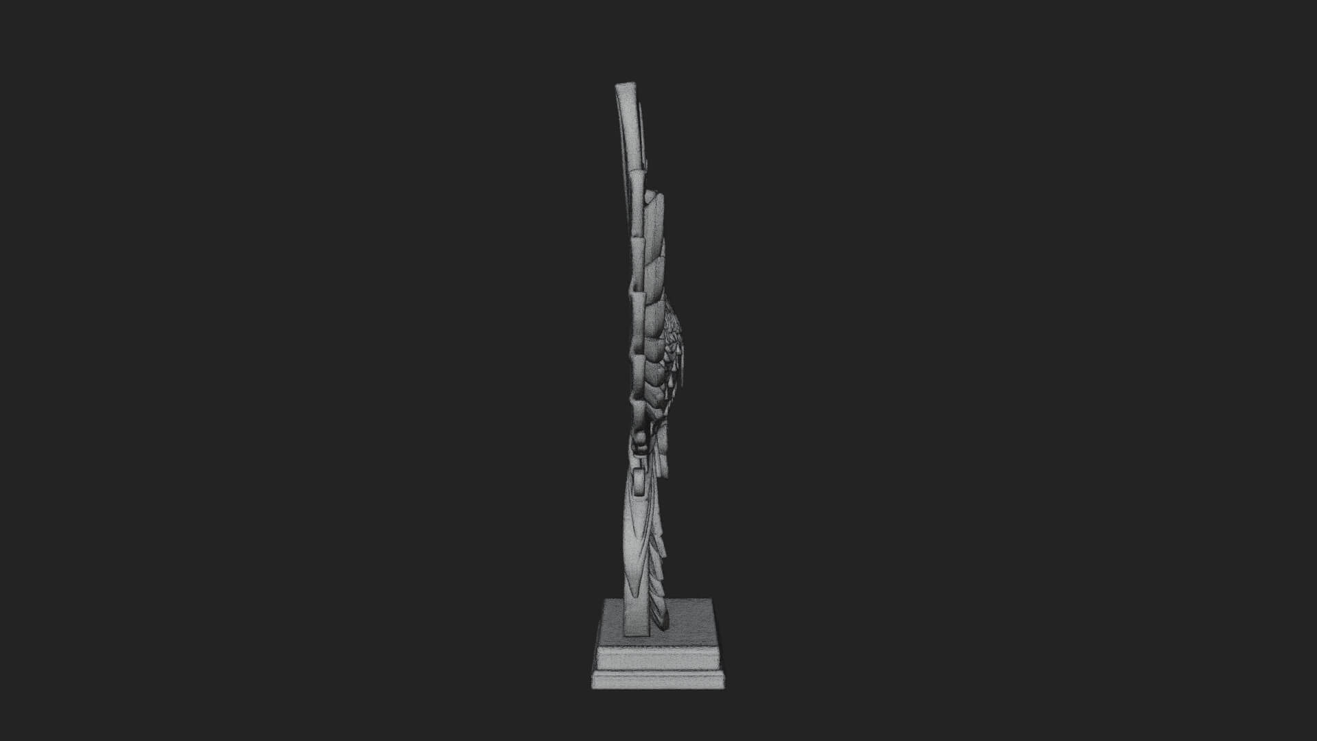 Rising Phoenix Bird Statue Design 10 3D Print Model 3D Model