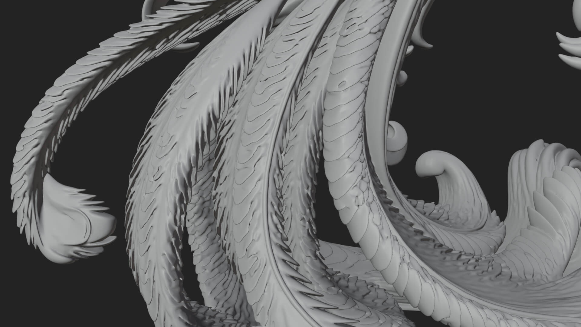 Rising Phoenix Bird Statue Design 3 3D Print Model 3D Model