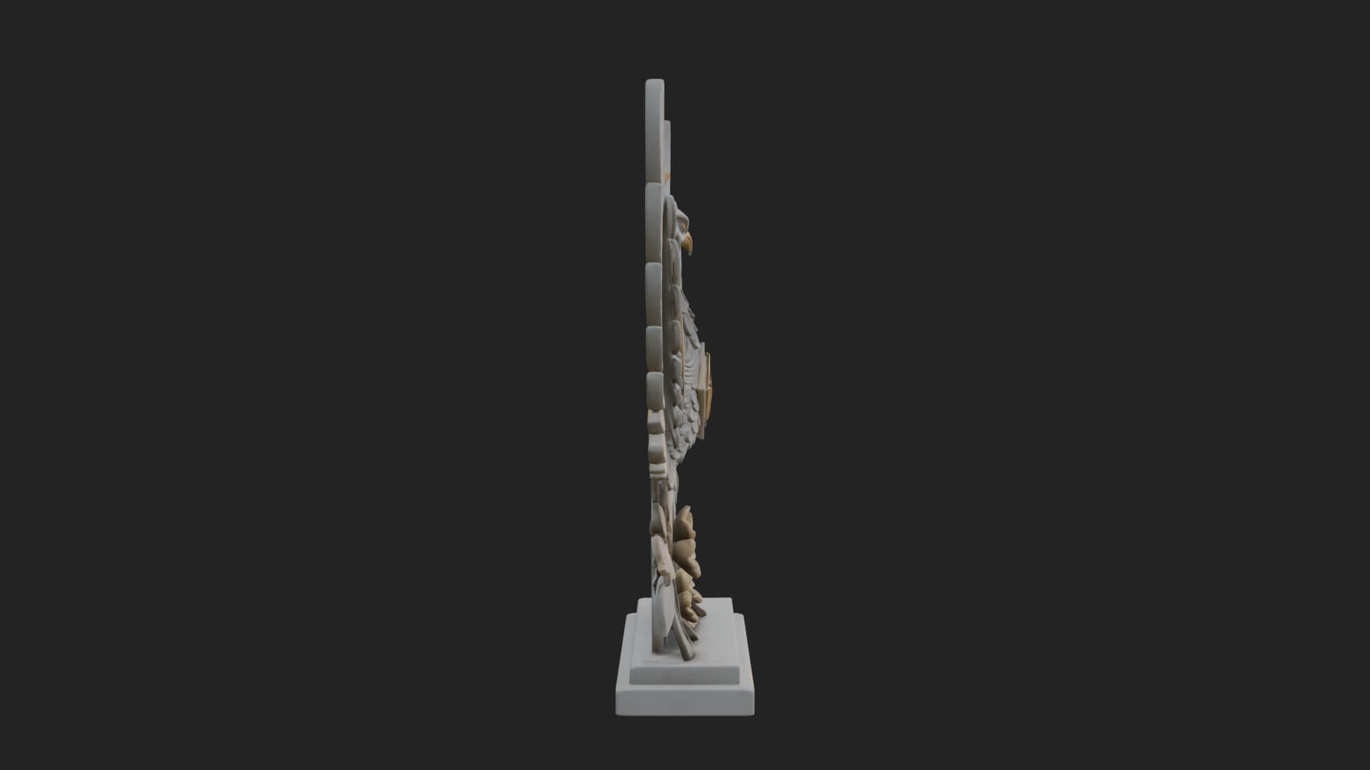 Rising Phoenix Bird Statue Design 9 3D Print Model 3D Model