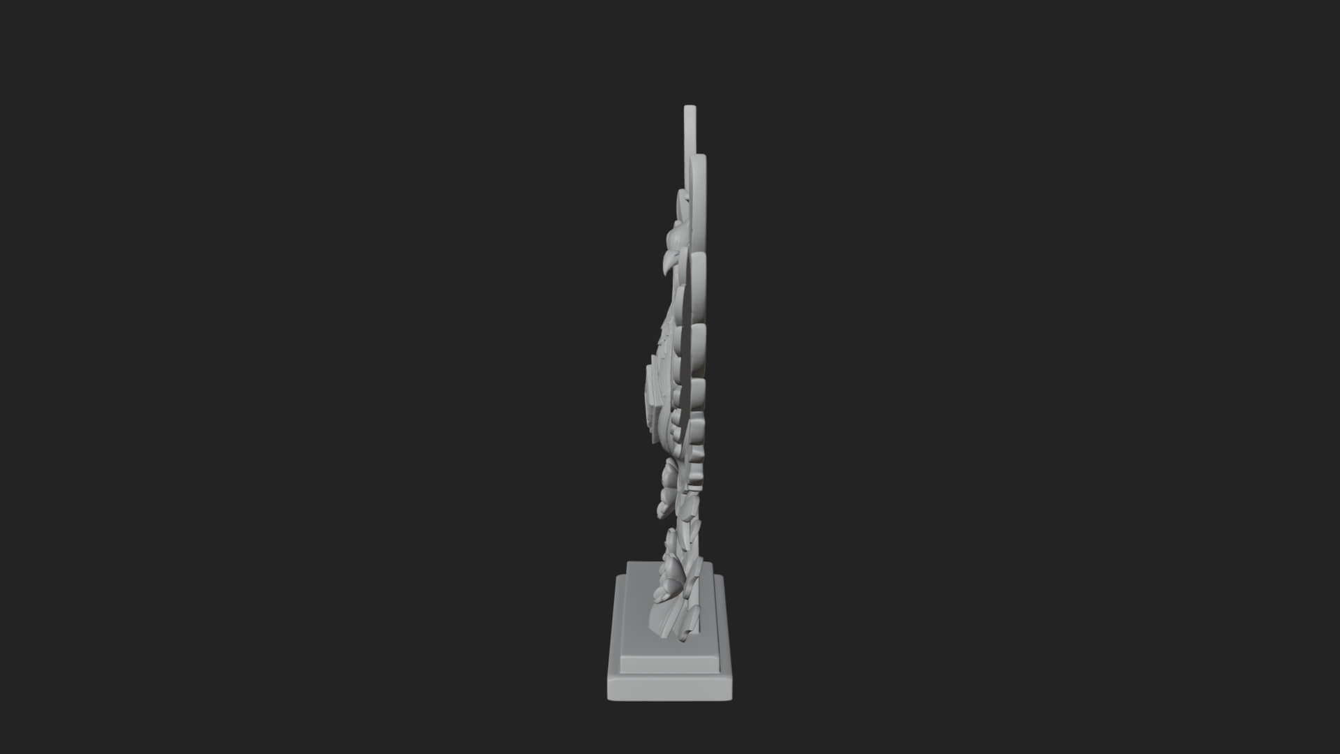 Rising Phoenix Bird Statue Design 9 3D Print Model 3D Model