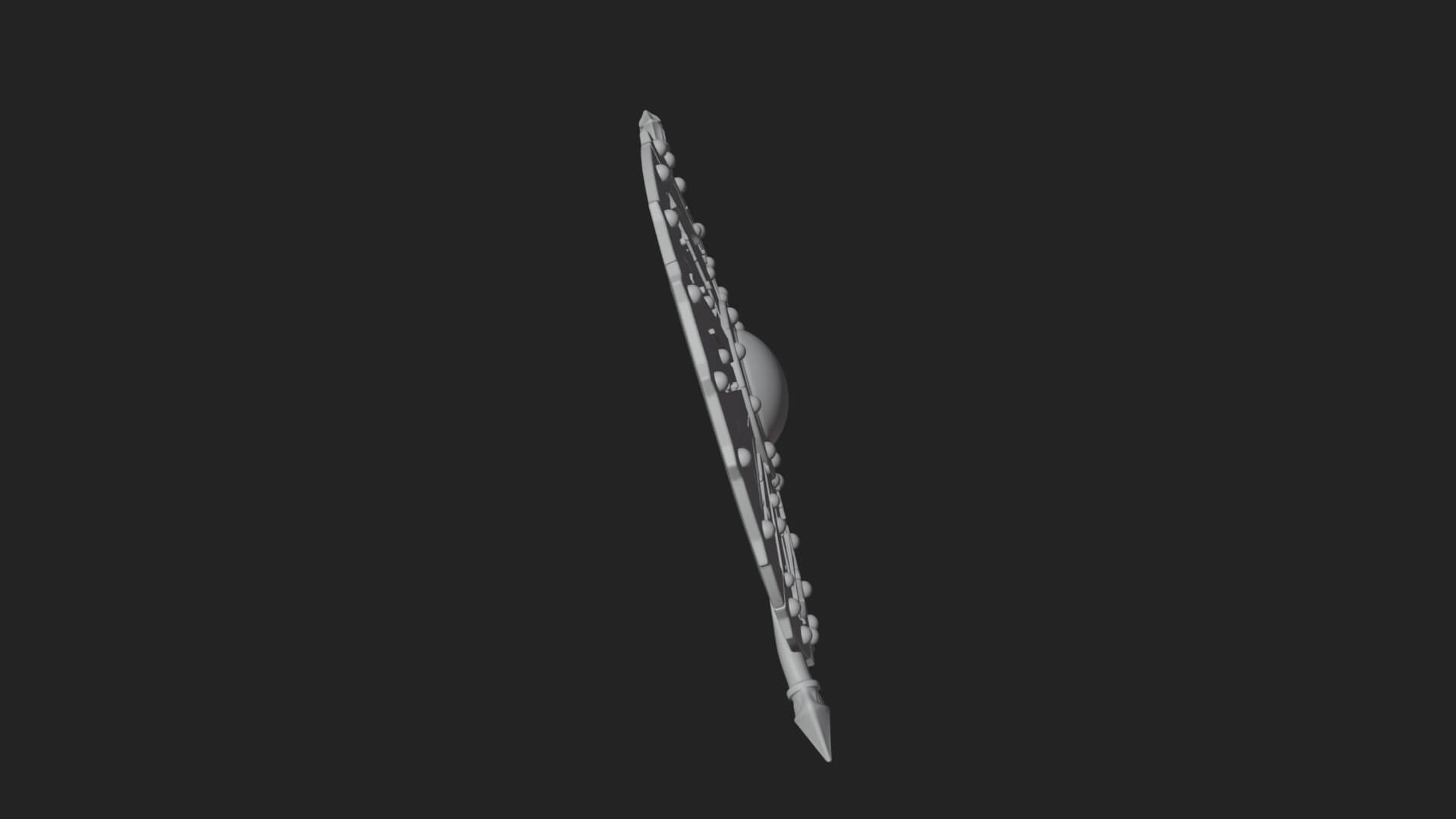 Riveted Round War Shield Model Design 1 3D Print Model 3D Model