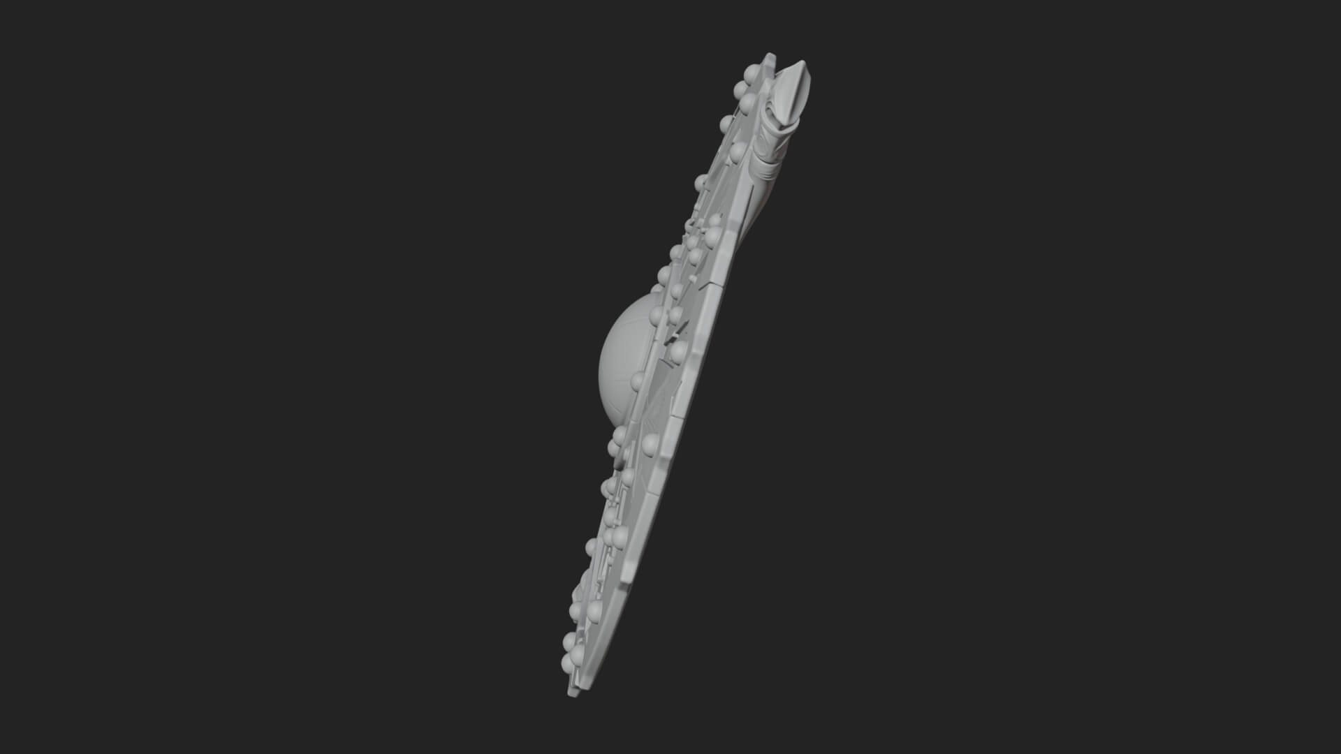 Riveted Round War Shield Model Design 1 3D Print Model 3D Model