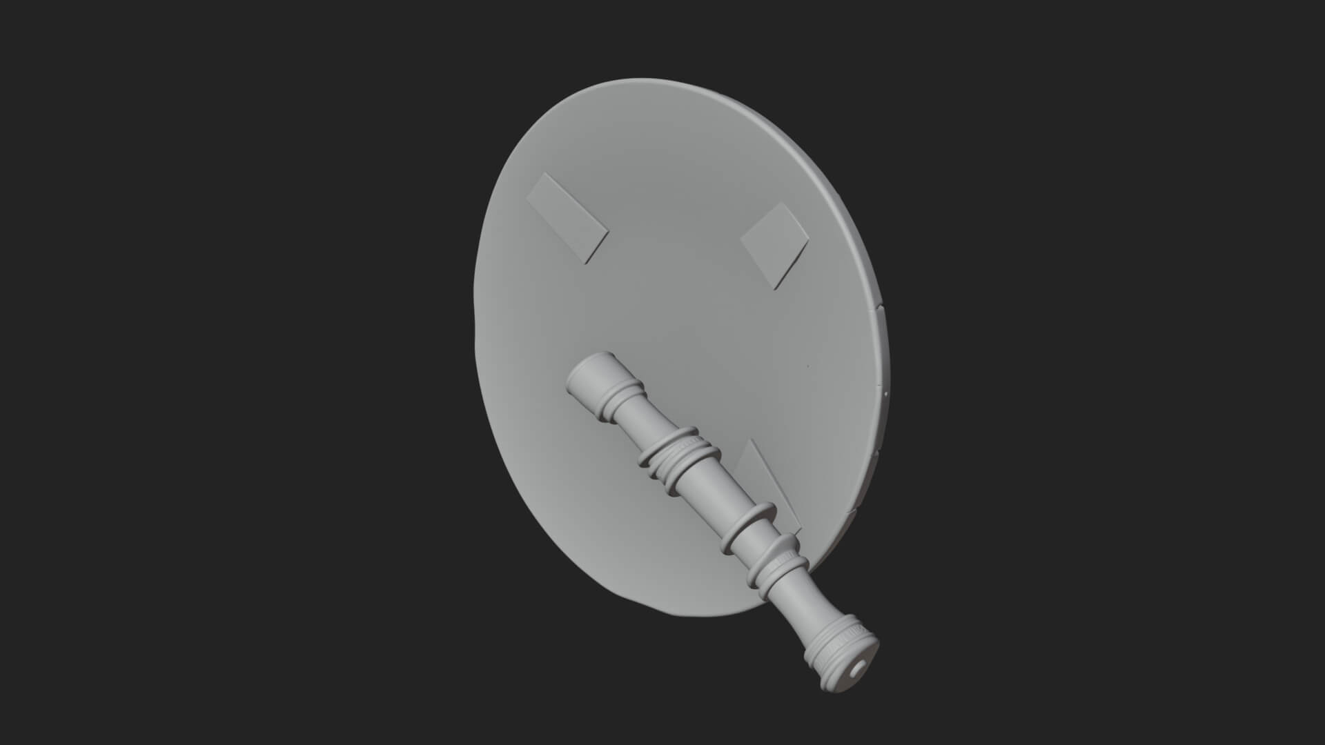Riveted Round War Shield Model Design 10 3D Print Model 3D Model