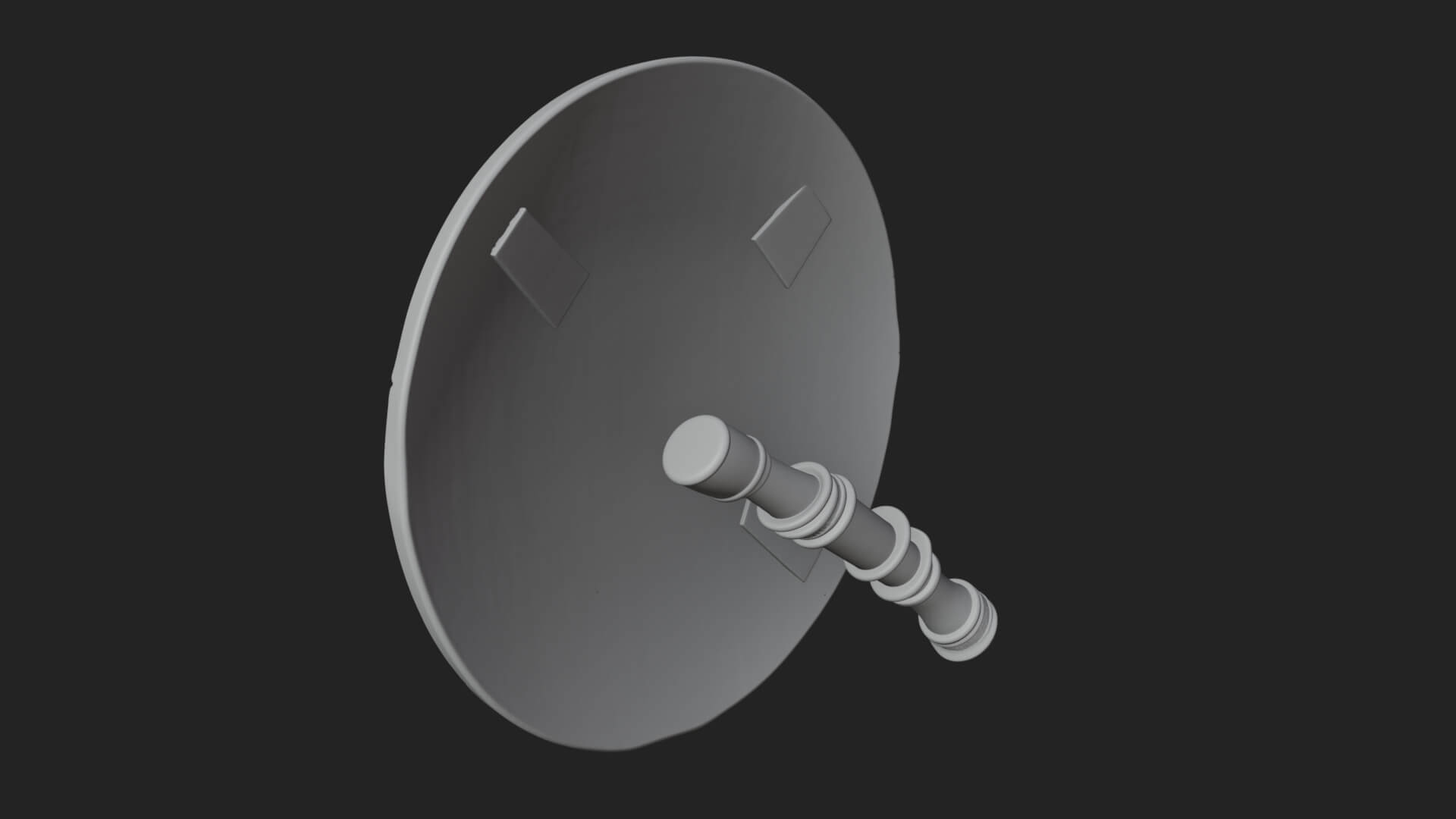 Riveted Round War Shield Model Design 10 3D Print Model 3D Model