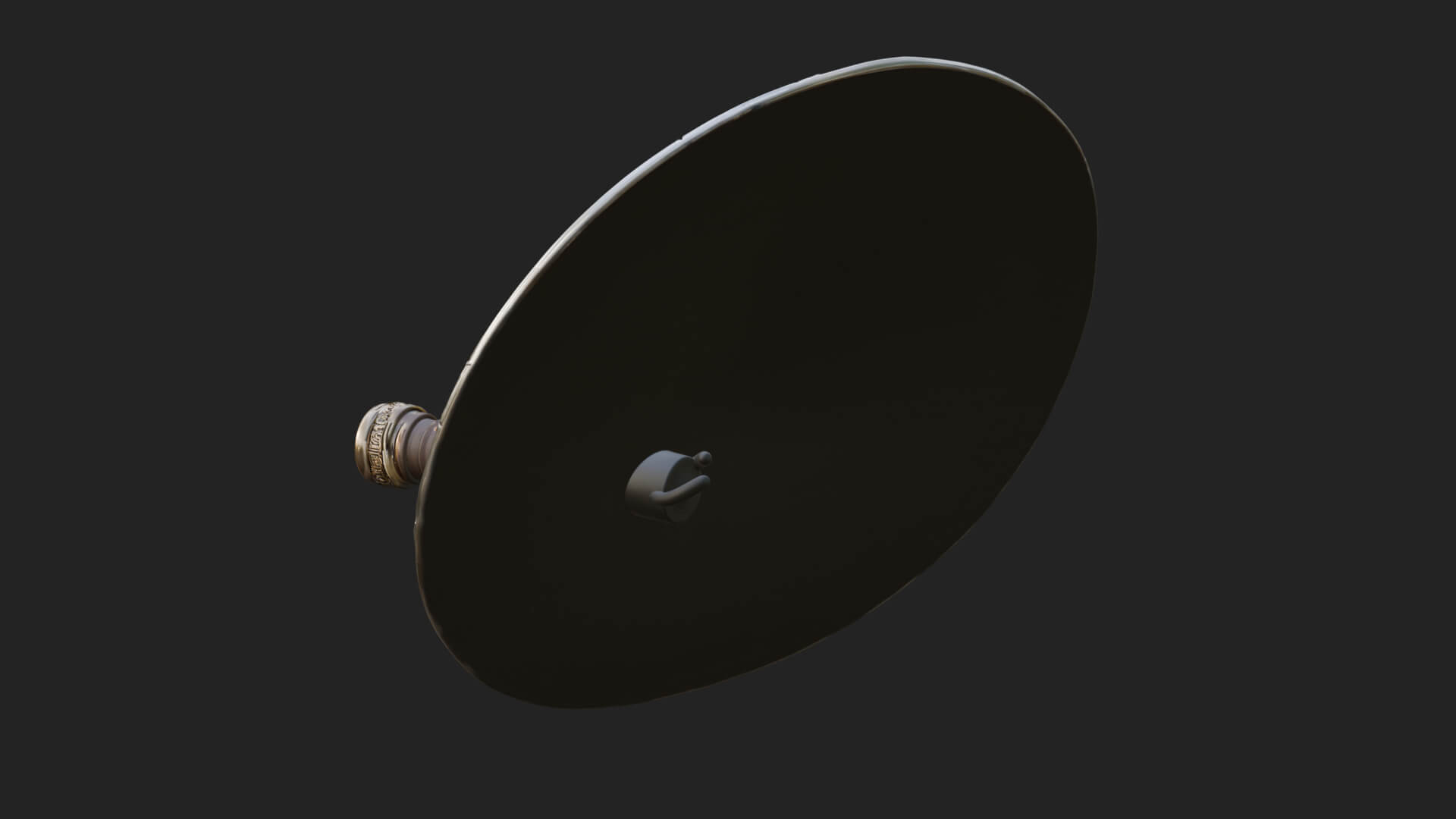Riveted Round War Shield Model Design 11 3D Print Model 3D Model