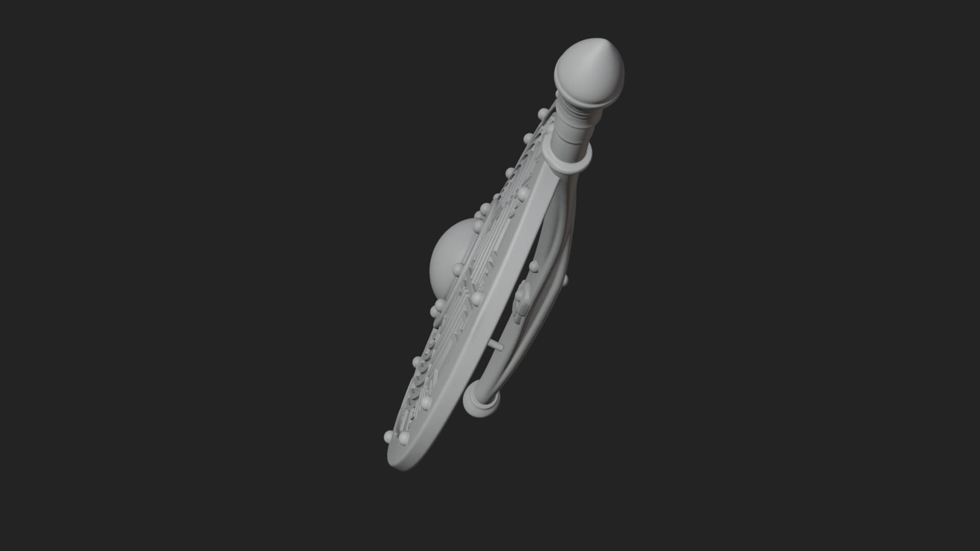 Riveted Round War Shield Model Design 12 3D Print Model 3D Model