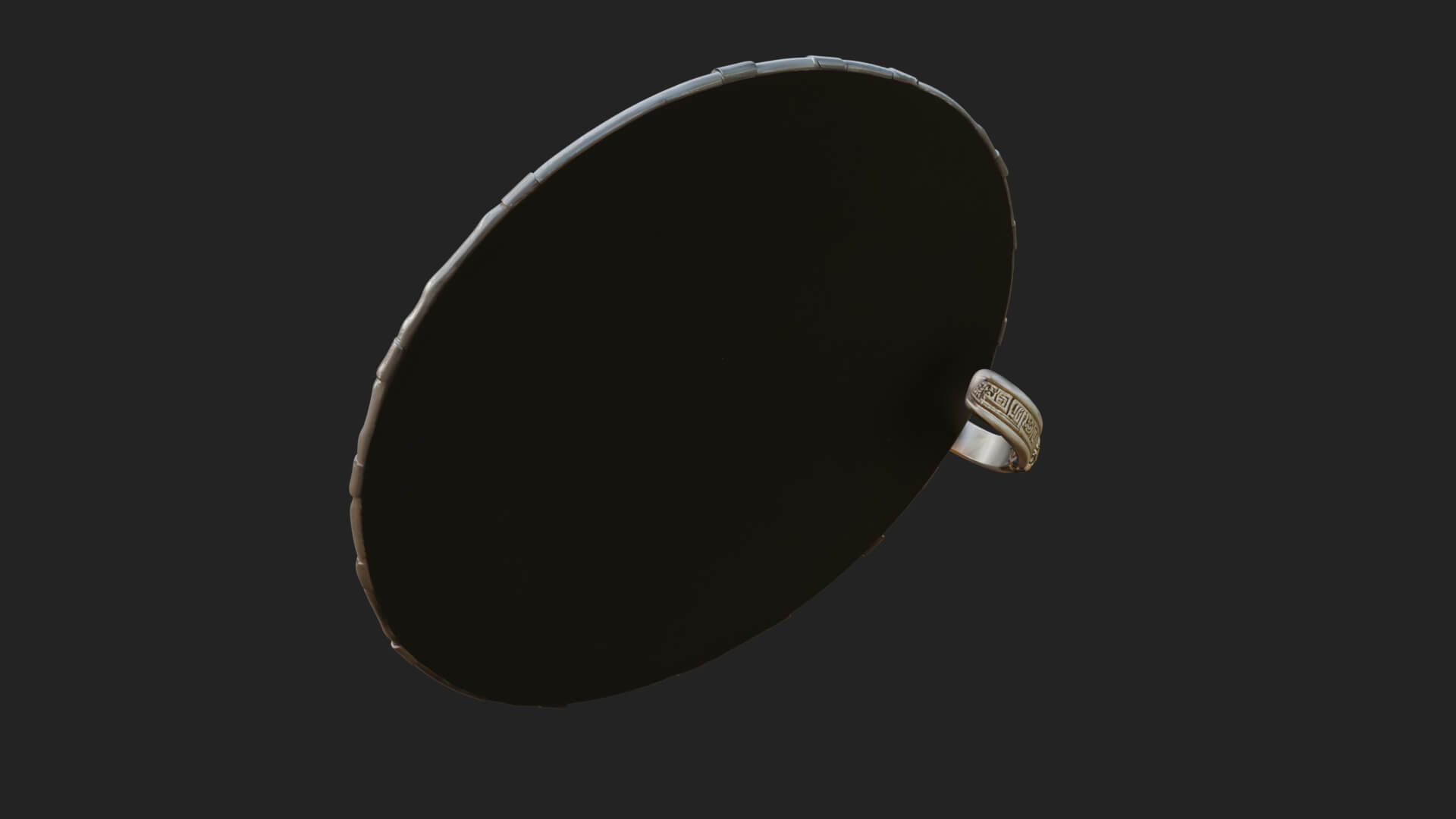 Riveted Round War Shield Model Design 13 3D Print Model 3D Model