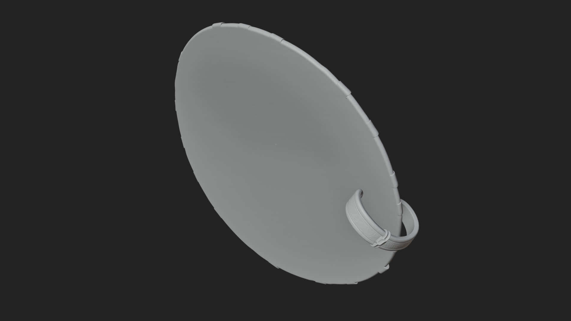 Riveted Round War Shield Model Design 13 3D Print Model 3D Model