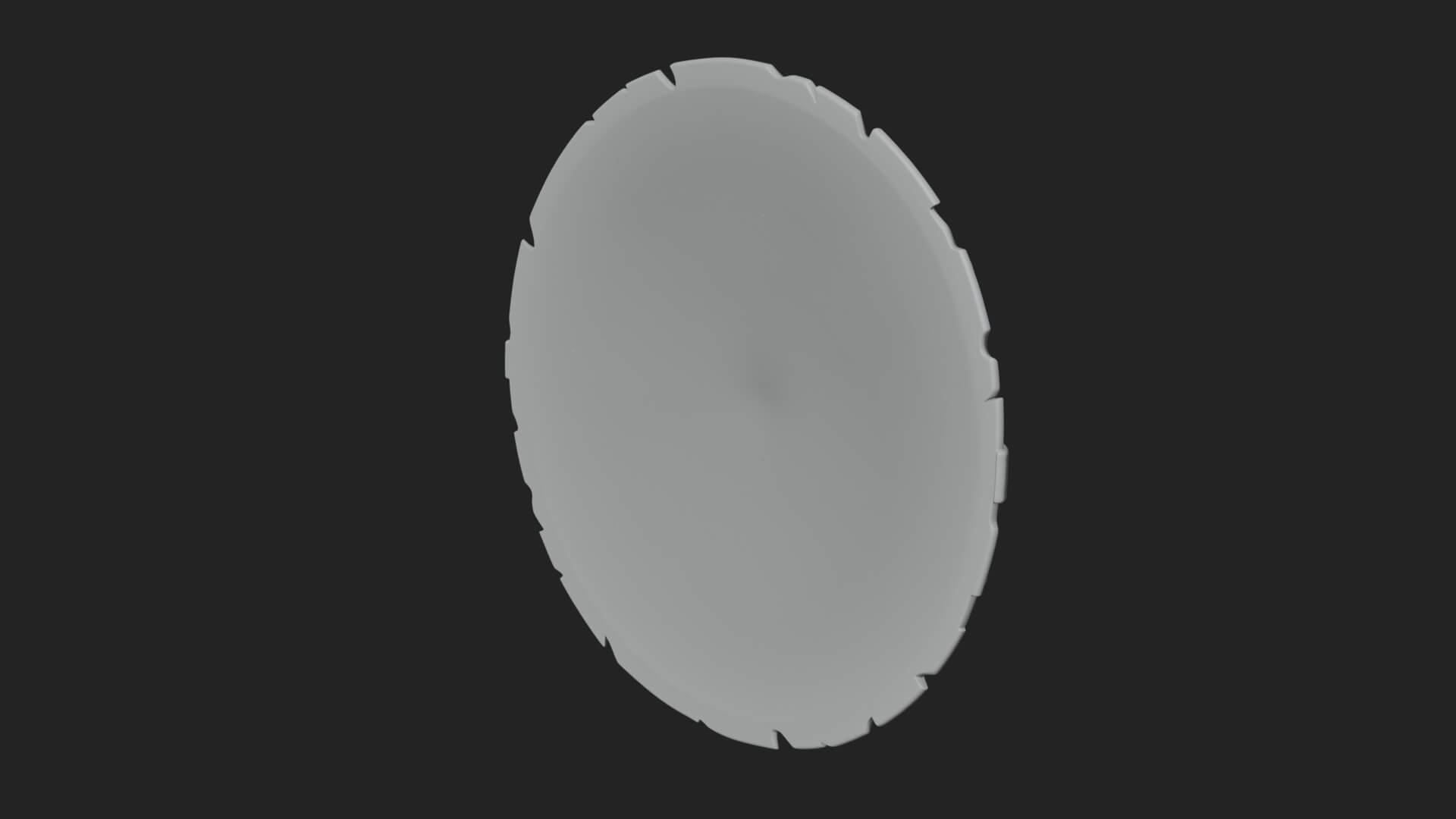 Riveted Round War Shield Model Design 15 3D Print Model 3D Model