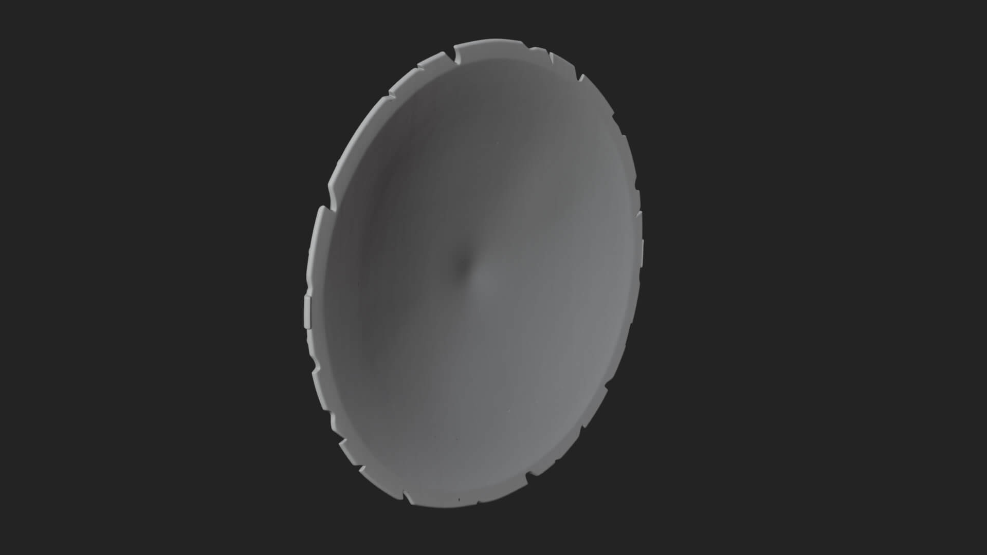 Riveted Round War Shield Model Design 15 3D Print Model 3D Model