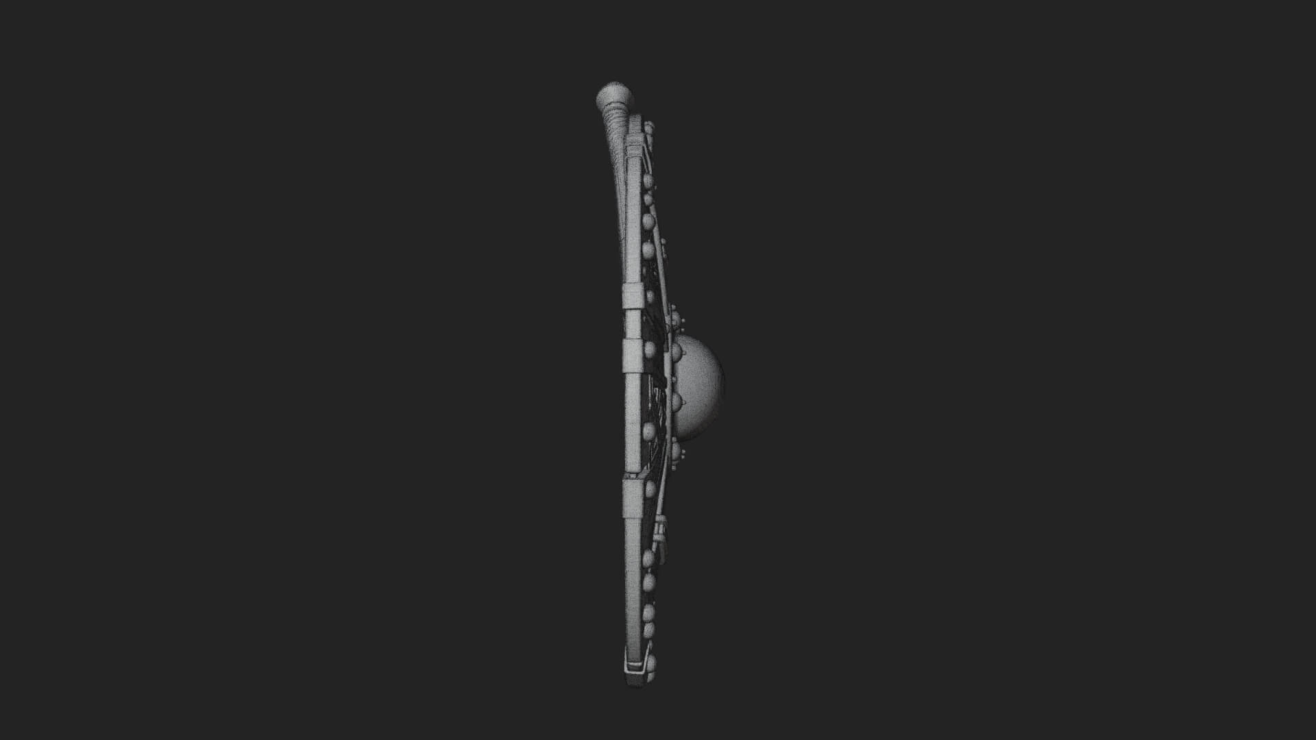 Riveted Round War Shield Model Design 17 3D Print Model 3D Model