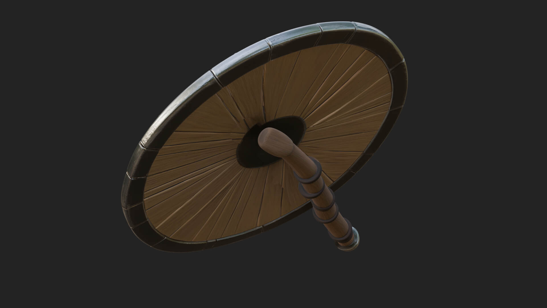 Riveted Round War Shield Model Design 19 3D Print Model 3D Model