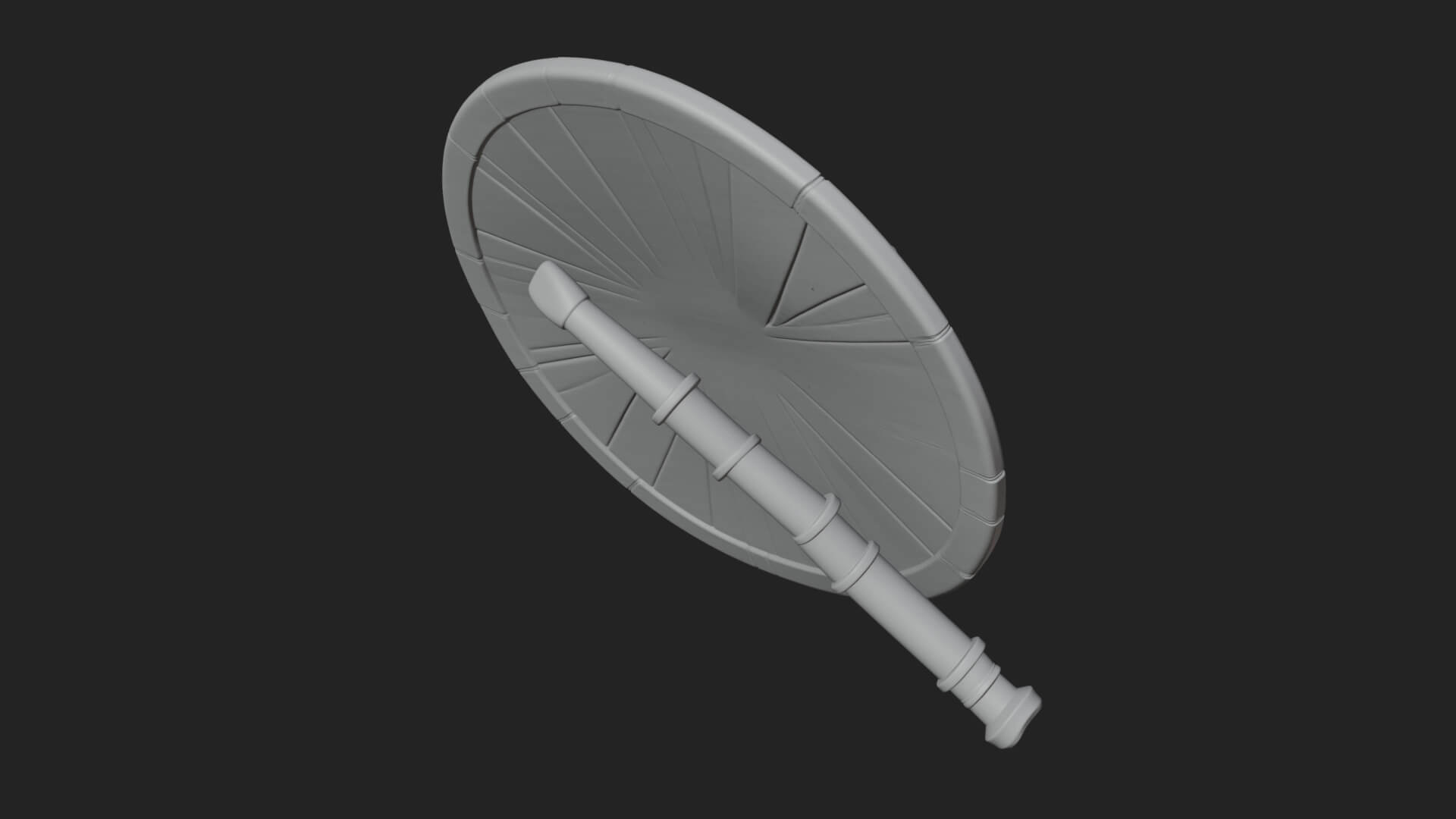 Riveted Round War Shield Model Design 19 3D Print Model 3D Model