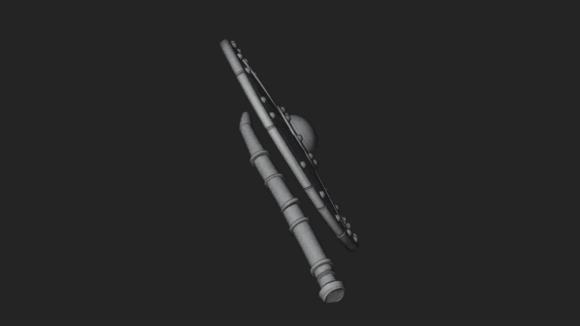 Riveted Round War Shield Model Design 19 3D Print Model 3D Model