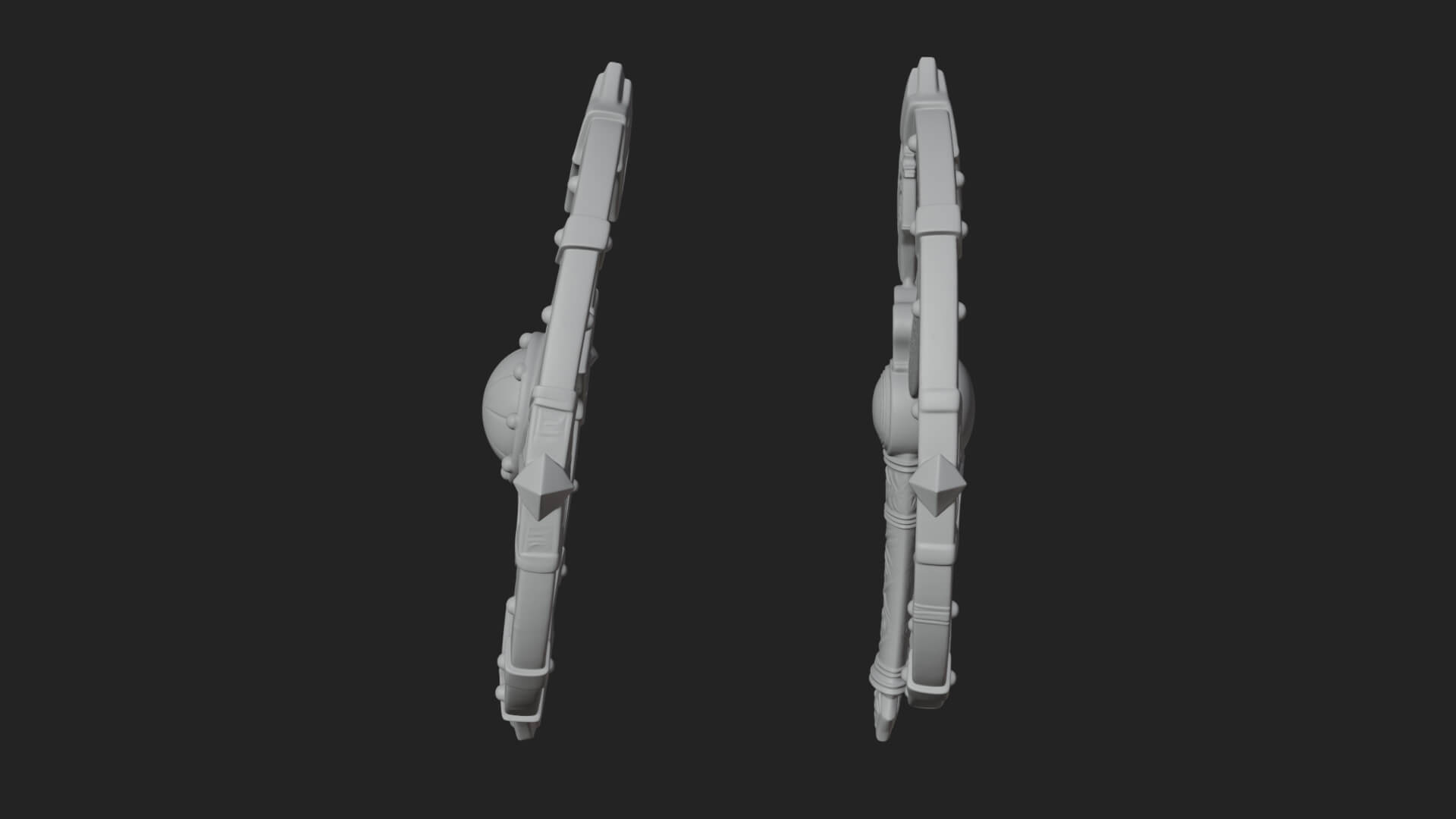 Riveted Round War Shield Model Design 22 3D Print Model 3D Model