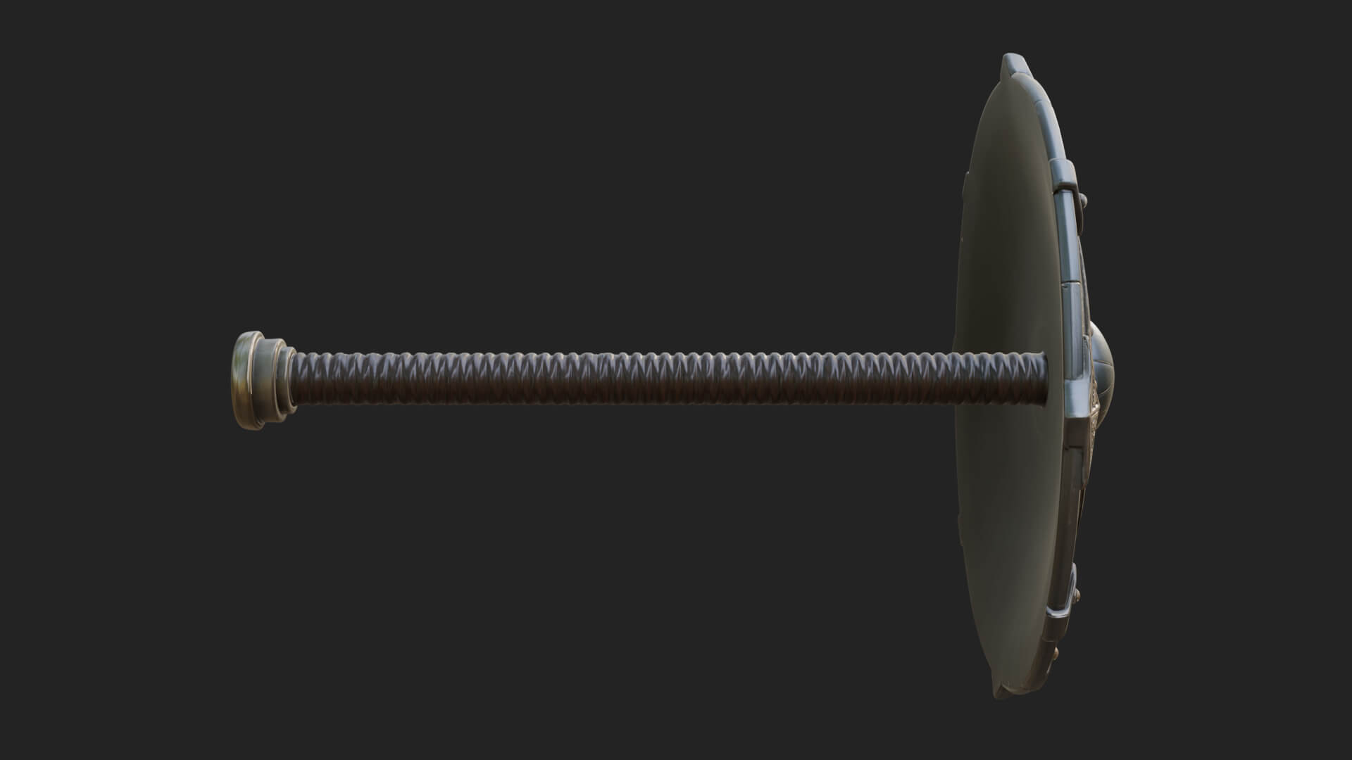 Riveted Round War Shield Model Design 23 3D Print Model 3D Model