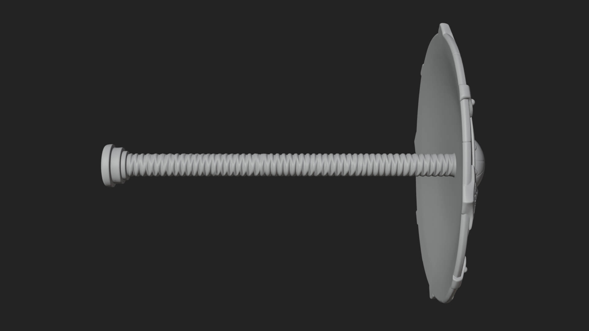 Riveted Round War Shield Model Design 23 3D Print Model 3D Model