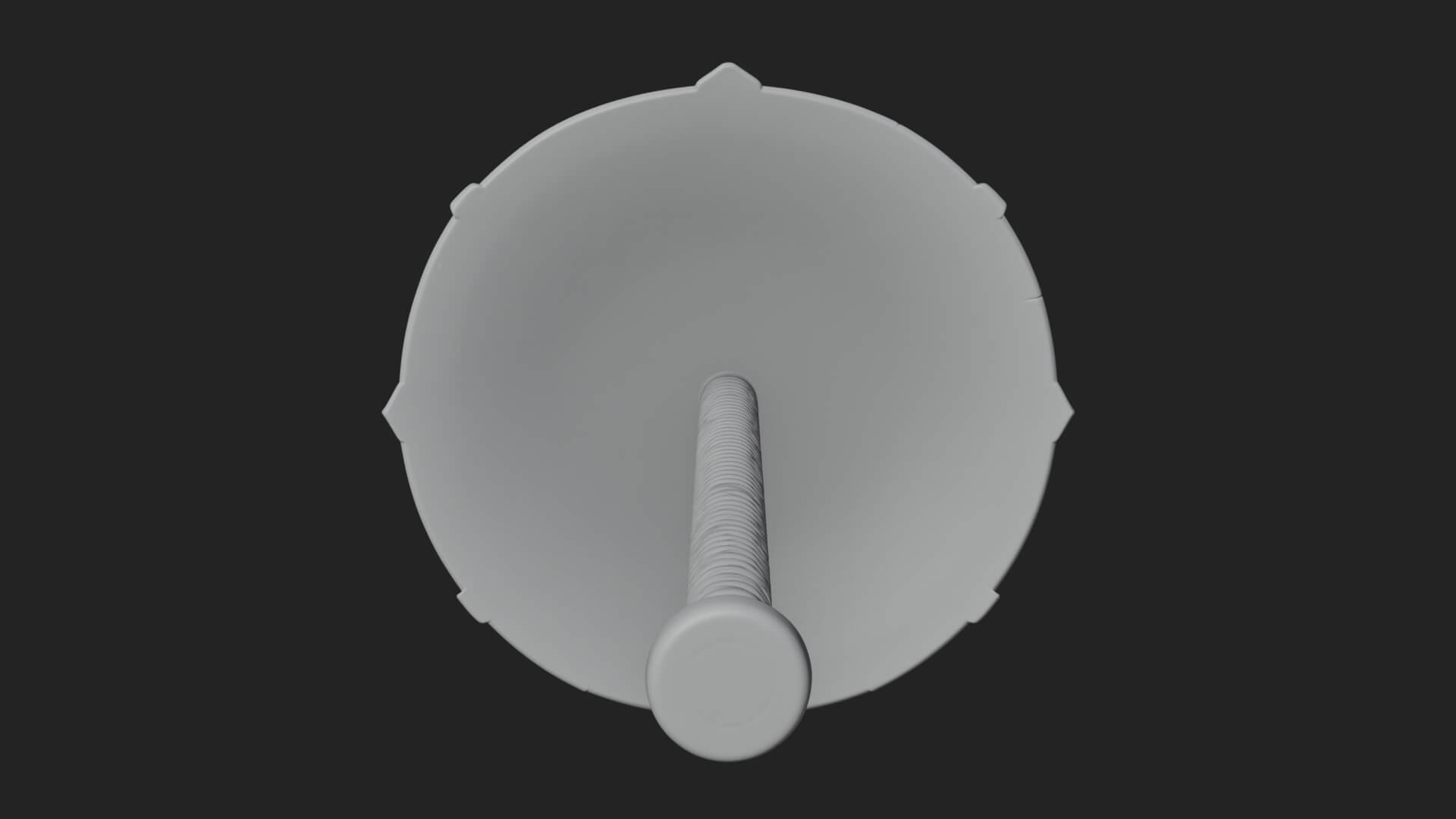 Riveted Round War Shield Model Design 23 3D Print Model 3D Model