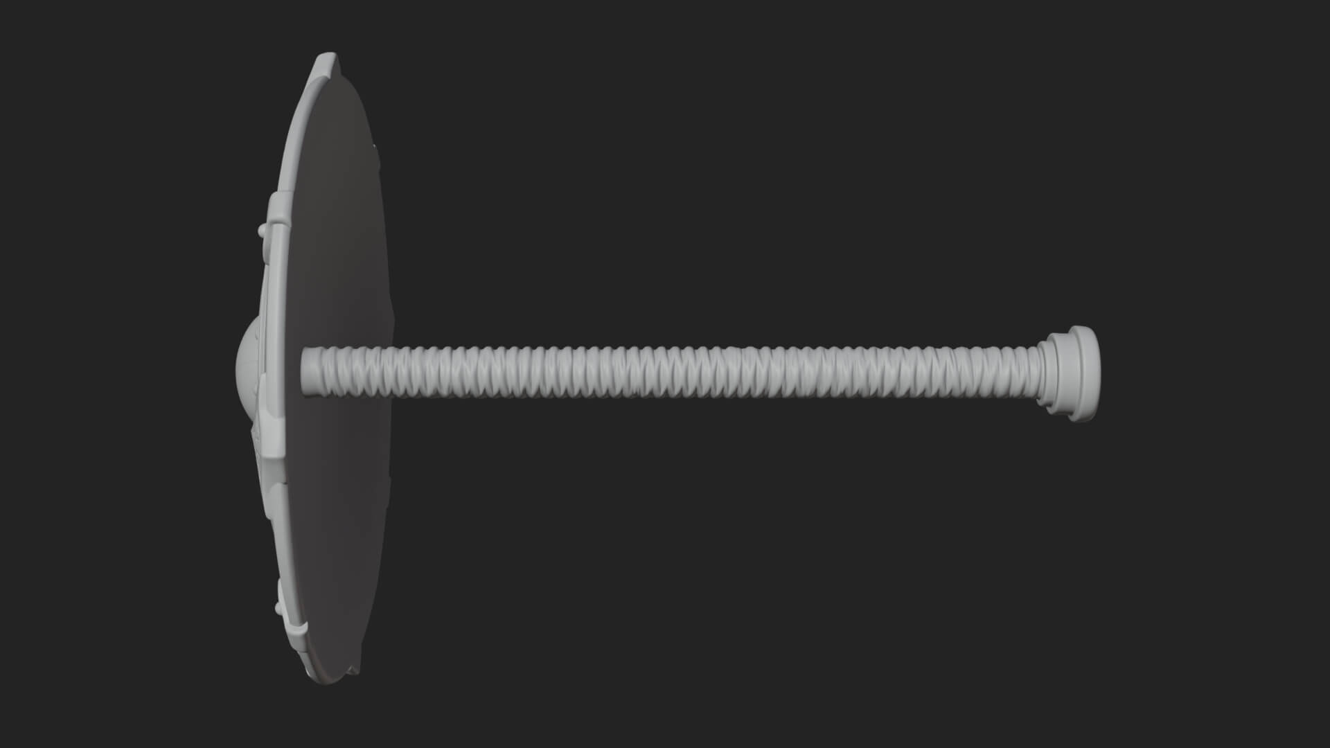 Riveted Round War Shield Model Design 23 3D Print Model 3D Model