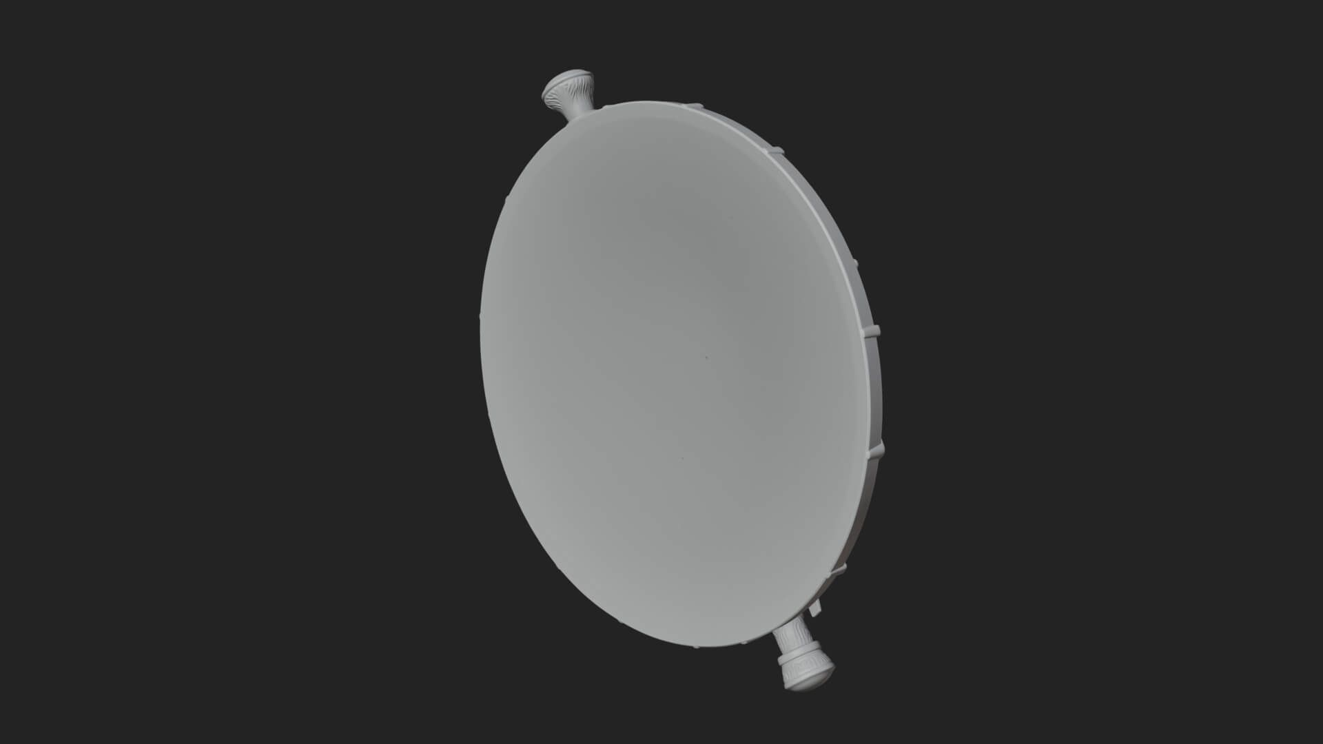 Riveted Round War Shield Model Design 25 3D Print Model 3D Model