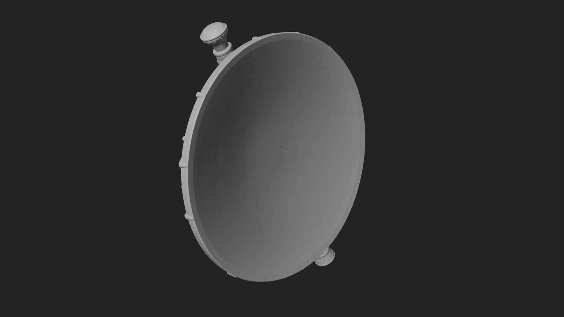 Riveted Round War Shield Model Design 25 3D Print Model 3D Model
