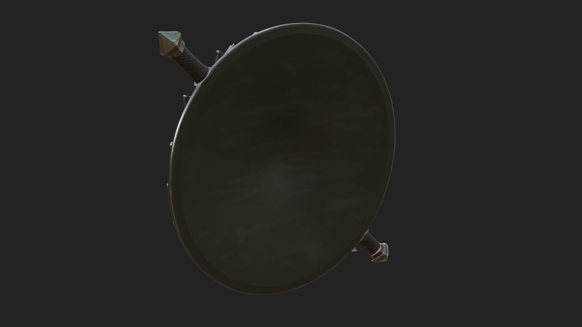 Riveted Round War Shield Model Design 26 3D Print Model 3D Model
