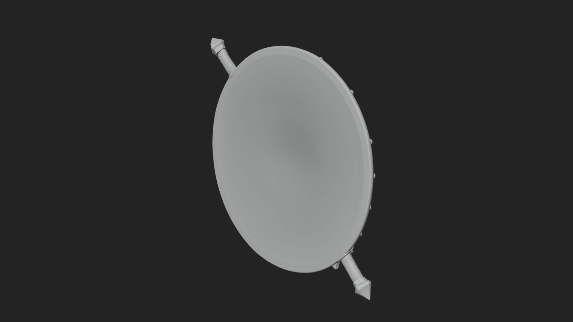 Riveted Round War Shield Model Design 26 3D Print Model 3D Model