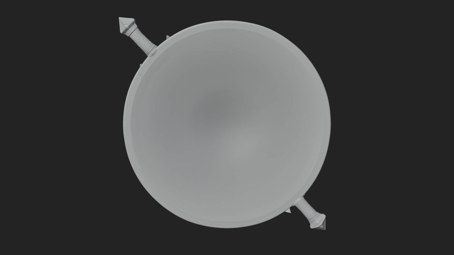 Riveted Round War Shield Model Design 26 3D Print Model 3D Model