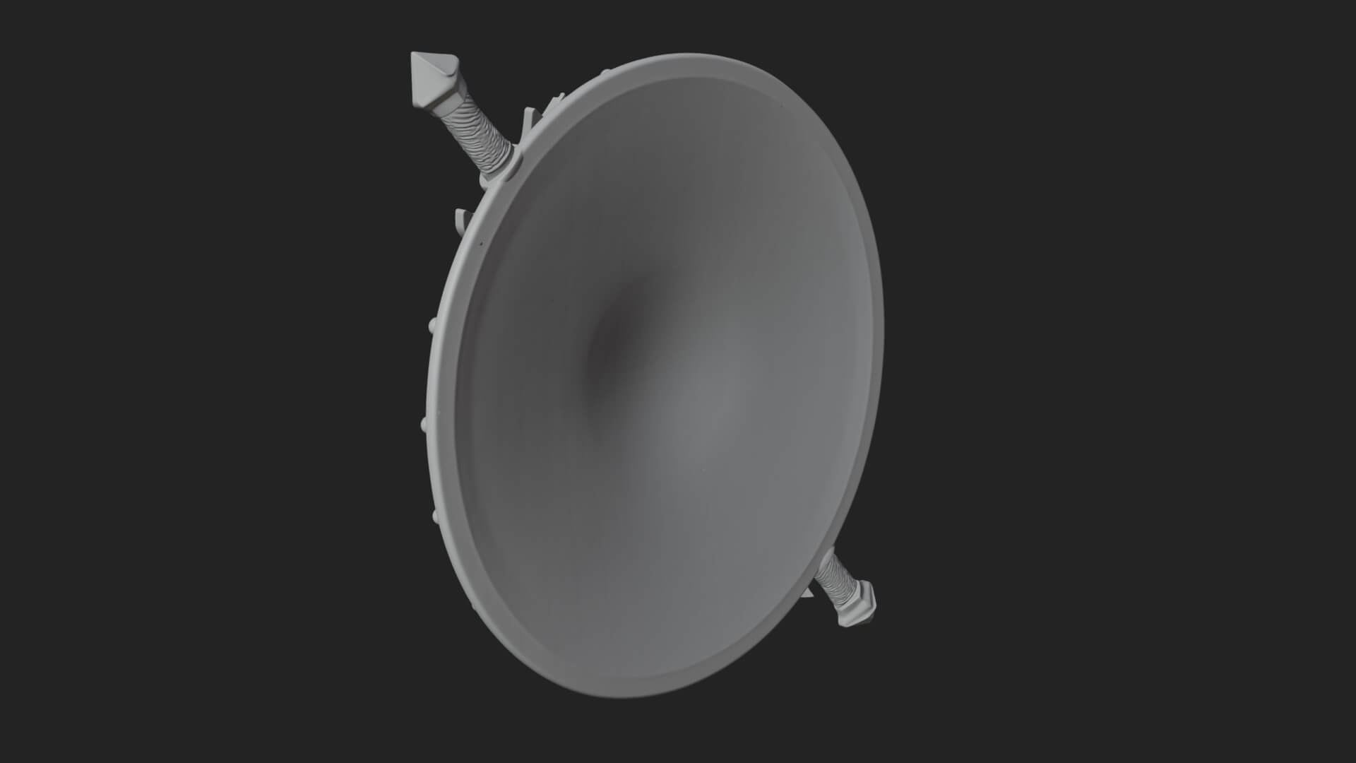 Riveted Round War Shield Model Design 26 3D Print Model 3D Model