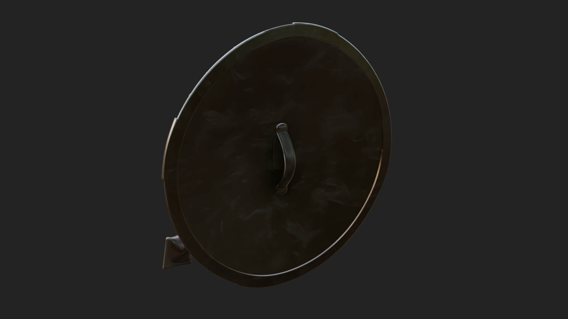 Riveted Round War Shield Model Design 27 3D Print Model 3D Model