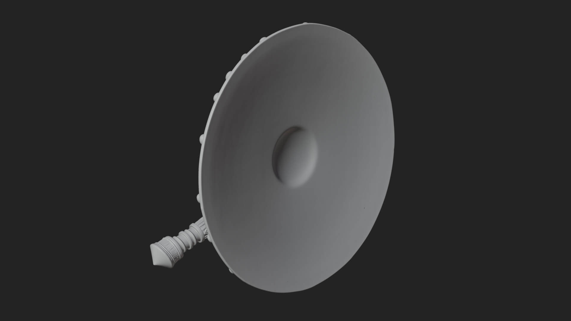 Riveted Round War Shield Model Design 28 3D Print Model 3D Model