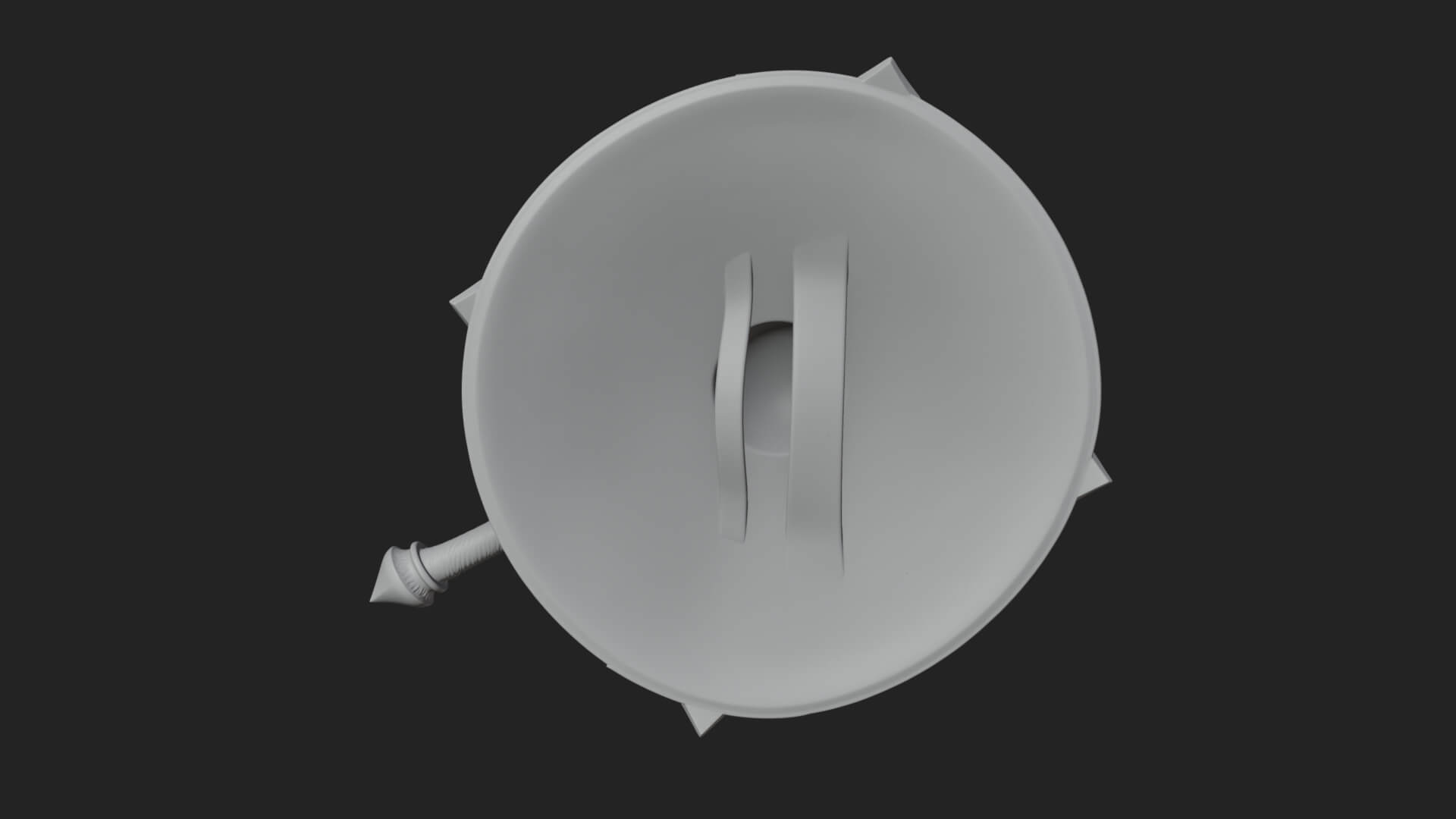Riveted Round War Shield Model Design 3 3D Print Model 3D Model