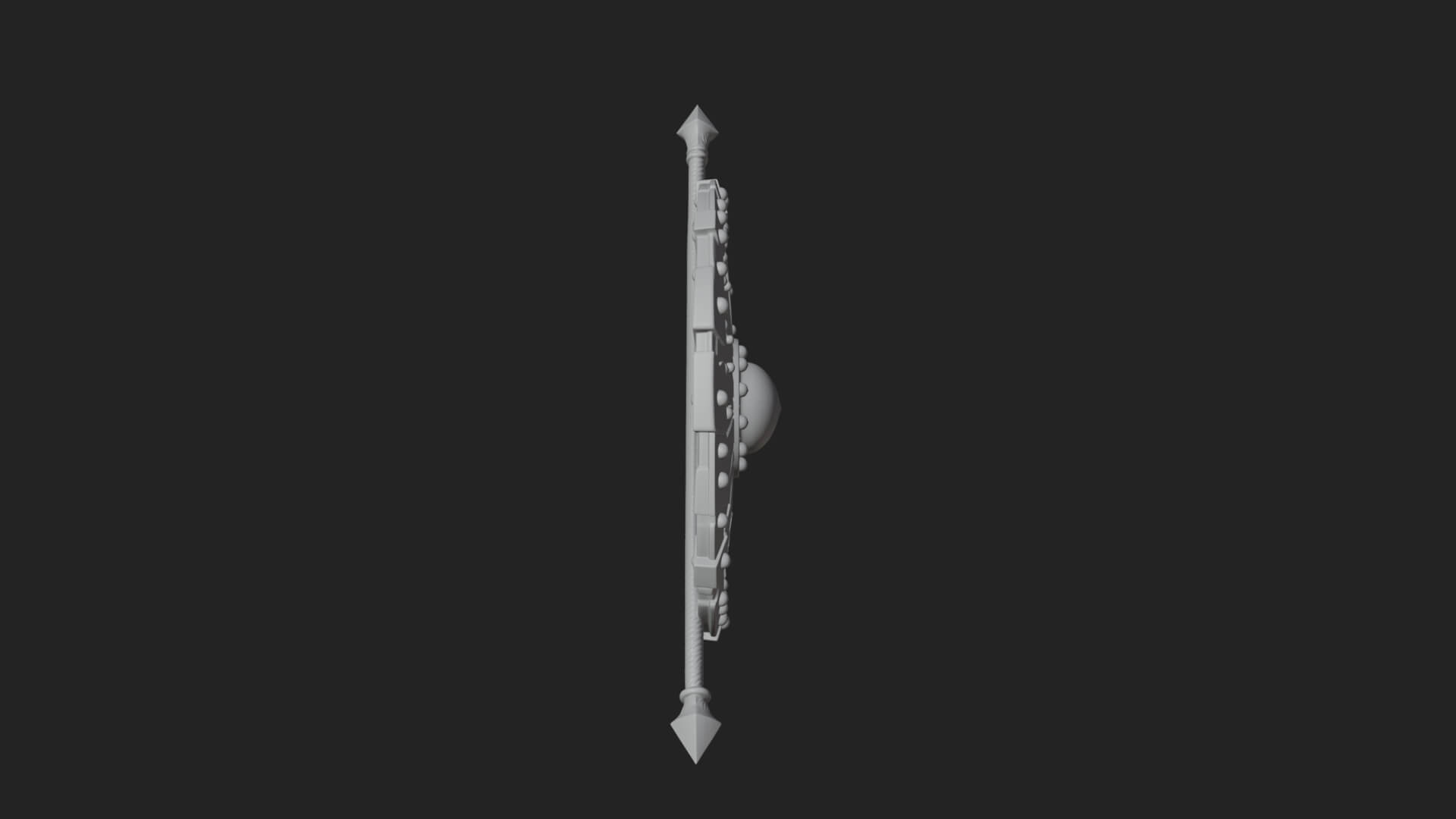 Riveted Round War Shield Model Design 4 3D Print Model 3D Model