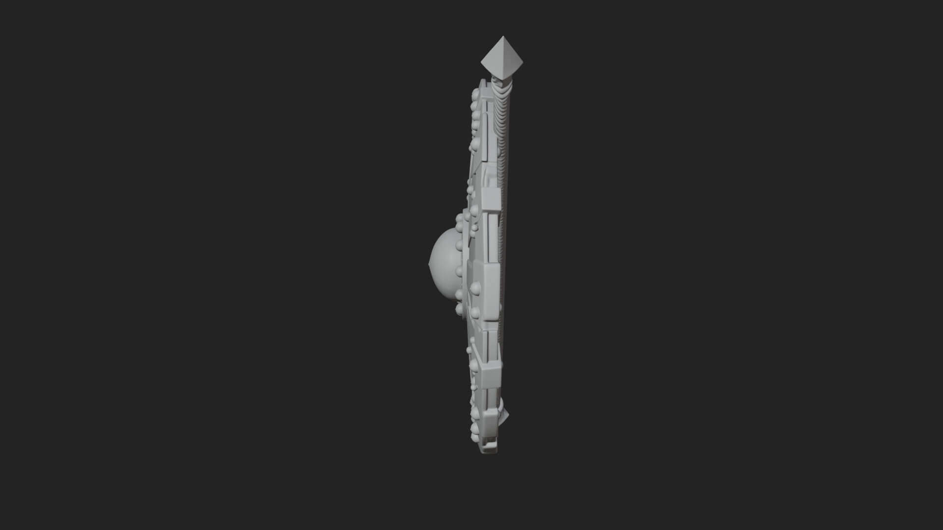 Riveted Round War Shield Model Design 4 3D Print Model 3D Model